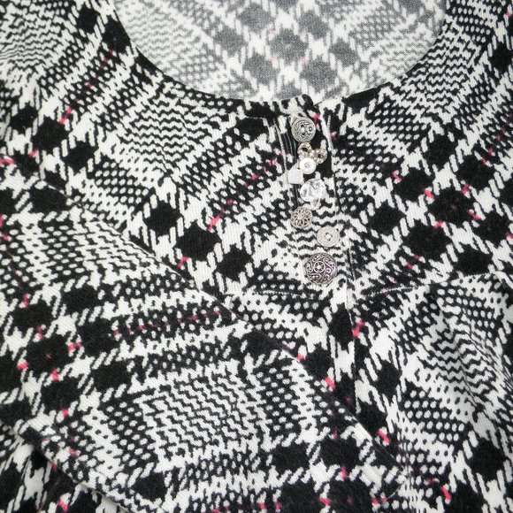 Y2K Plaid dELiA*s Cardigan Sweater Lizzie McGuire - Picture 7 of 7